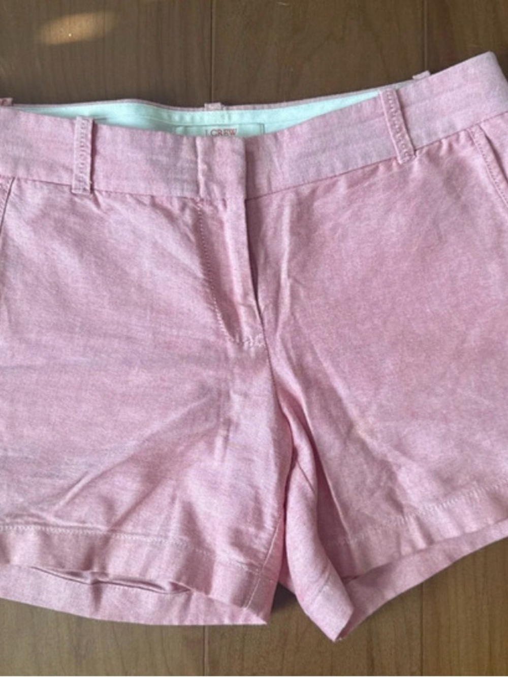 J. Crew Soft Pink Linen-Blend Women's Bermuda Shorts